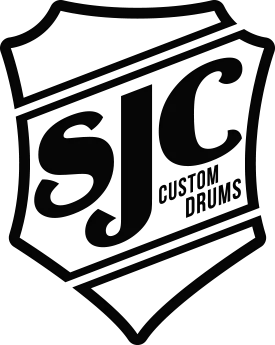 SJC custom drums logo black